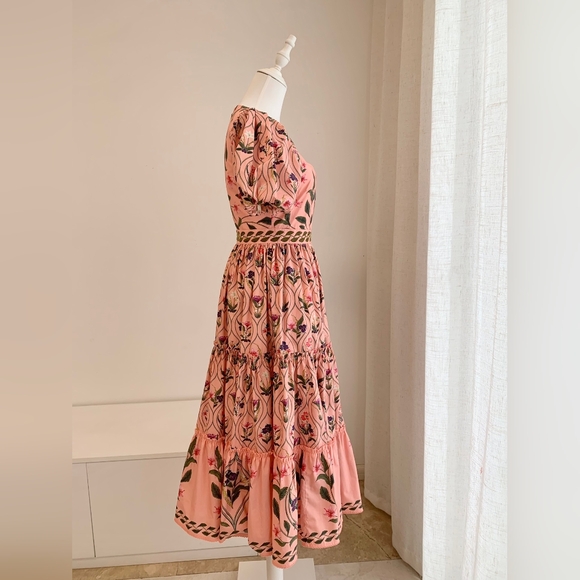 Agua by Agua Bendita Alga Pacifico tiered cotton midi dress - Picture 7 of 14